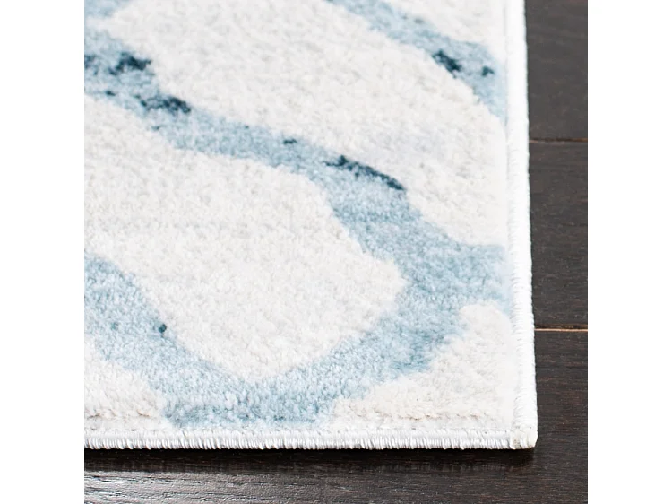 Tapis Neutre/Bleu 91 X 152 cm - Sylvia