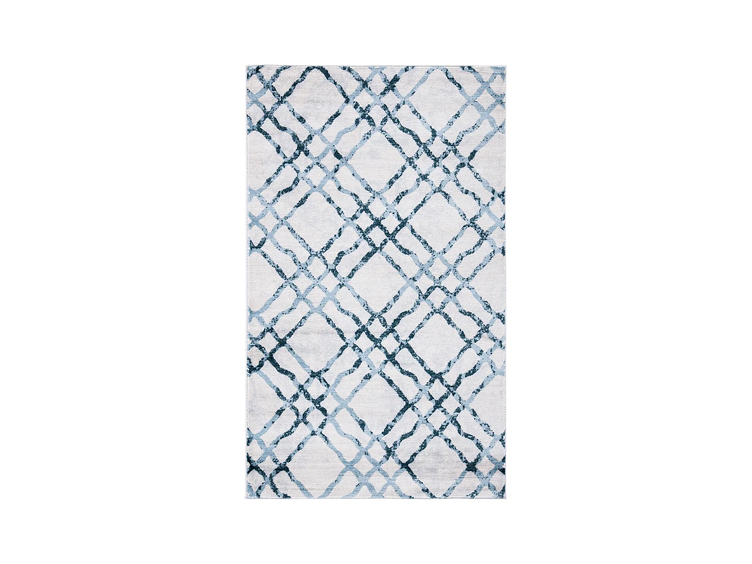 Tapis Neutre/Bleu 91 X 152 cm - Sylvia
