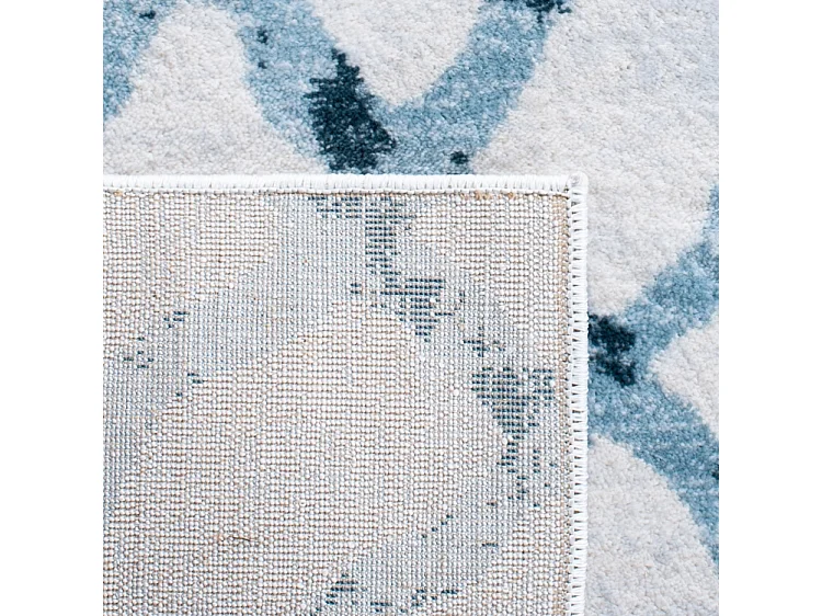 Tapis Ivoire/Turquoise 91 x 152 cm - Sylvia