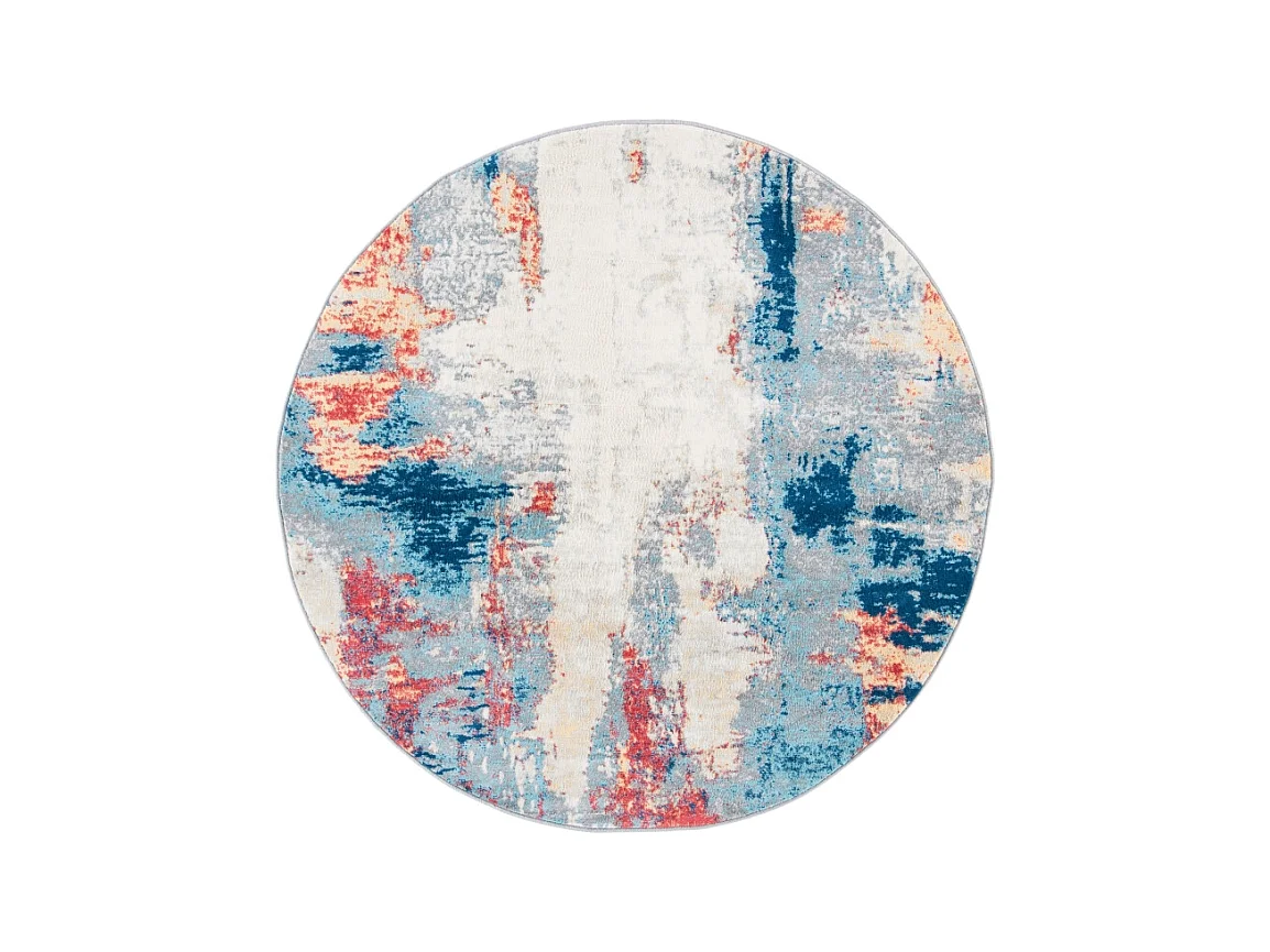 Tapis Gris/Rouge 201 X 201 cm - Danni