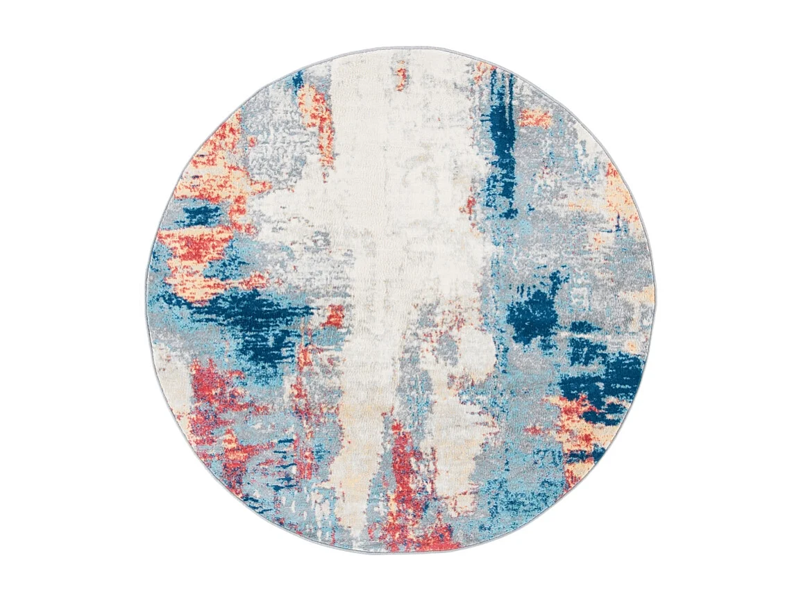 Tapis Gris/Rouge 201 X 201 cm - Danni