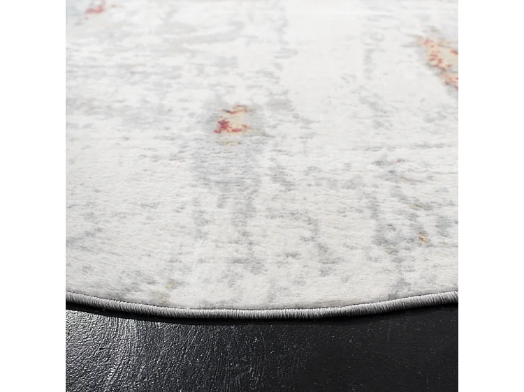 Tapis Gris/Rouge 201 X 201 cm - Danni