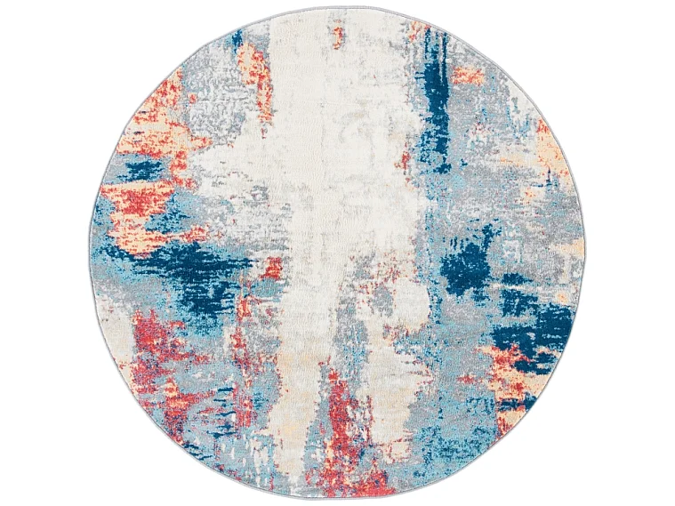 Tapis Gris/Rouge 201 X 201 cm - Danni
