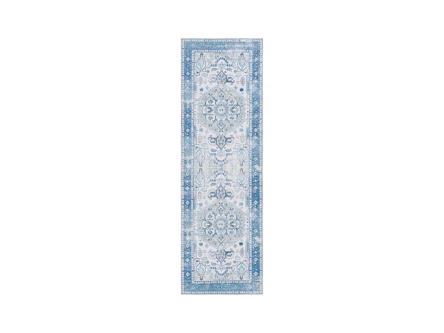Tapis Beige/Bleu 76 X 244 cm - Lipa