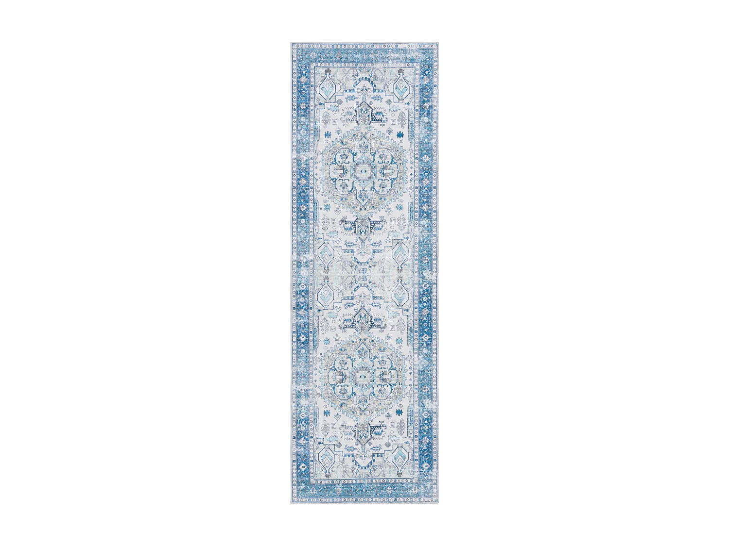 Tapis Beige/Bleu 76 X 244 cm - Lipa