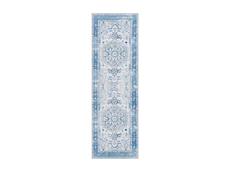 Tapis Beige/Bleu 76 X 244 cm - Lipa