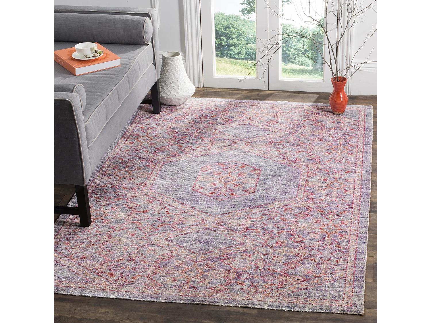 Tapis Violet/Rose 122 X 183 cm - Meadow
