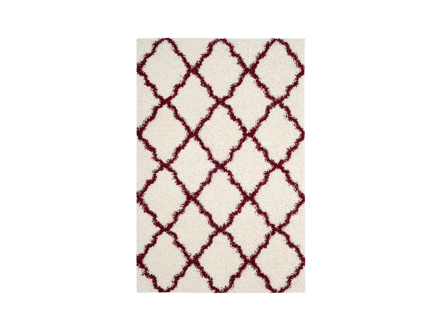 Tapis Neutre/Rouge 155 X 229 cm - Aldo