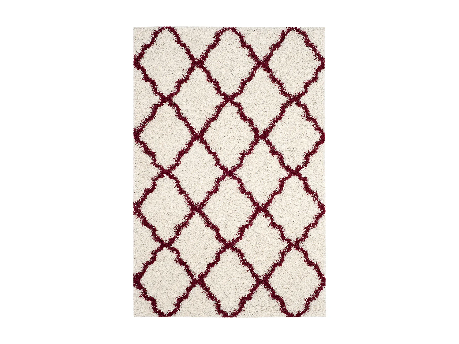 Tapis Neutre/Rouge 155 X 229 cm - Aldo