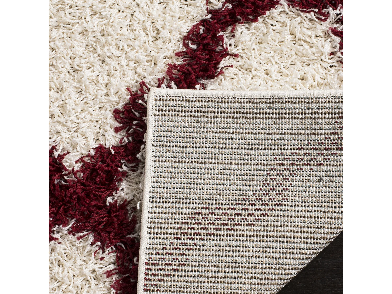 Tapis Neutre/Rouge 155 X 229 cm - Aldo