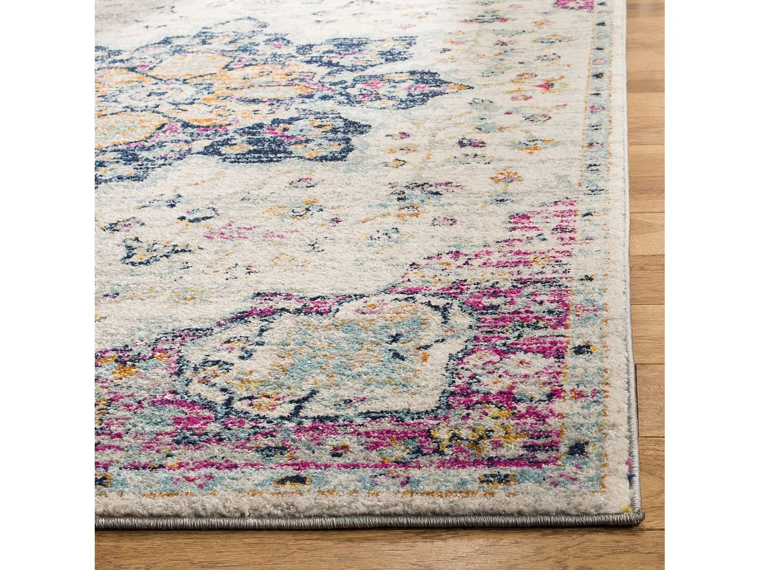 Tapis Neutre/Rose 122 X 183 cm - Lyanna