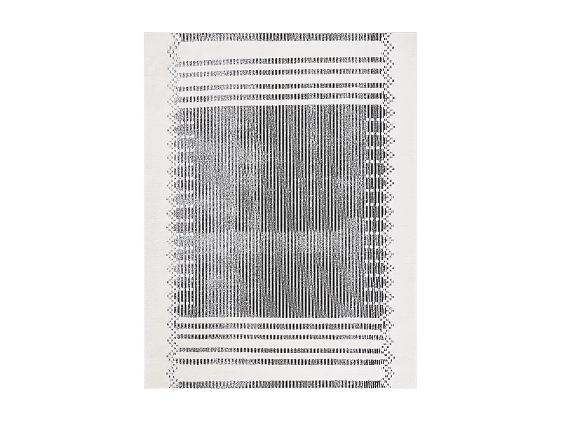 Tapis Ivoire/Noir 235 x 305 cm - Aerith