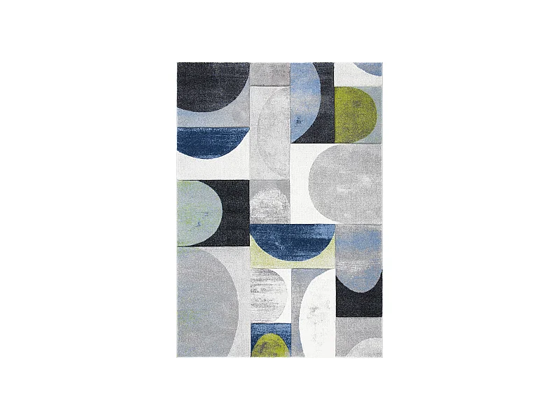 Tapis Gris/Bleu 122 X 183 cm - Paige