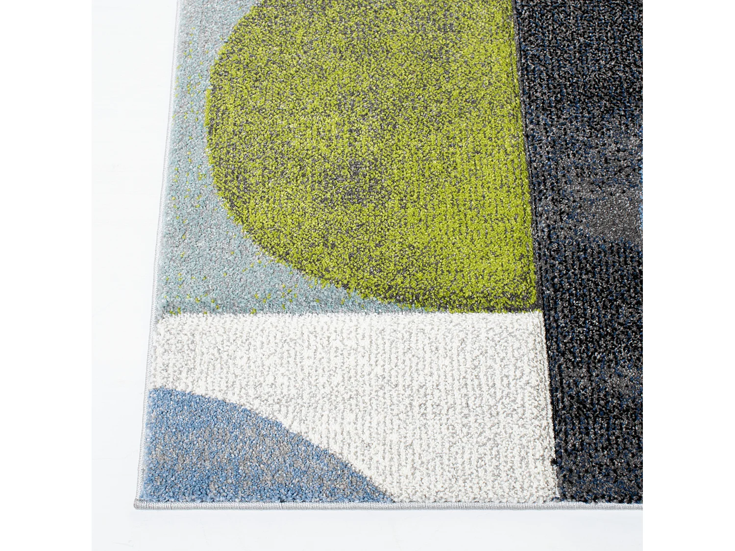 Tapis Gris/Bleu 122 X 183 cm - Paige