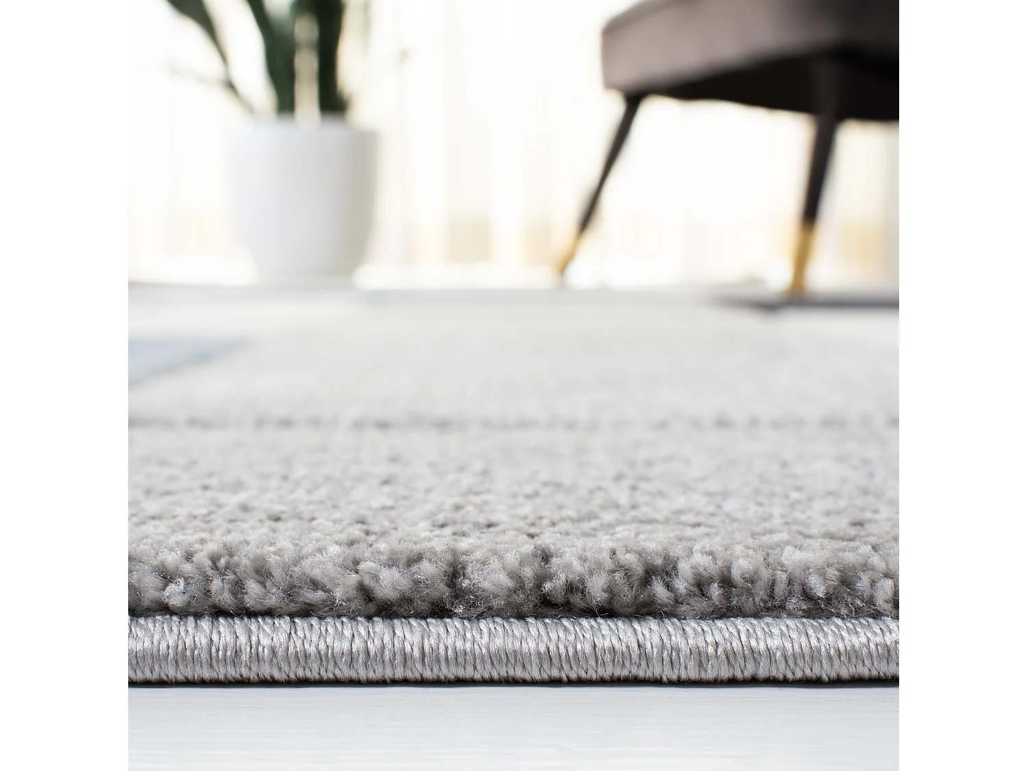 Tapis Gris/Bleu 122 X 183 cm - Paige