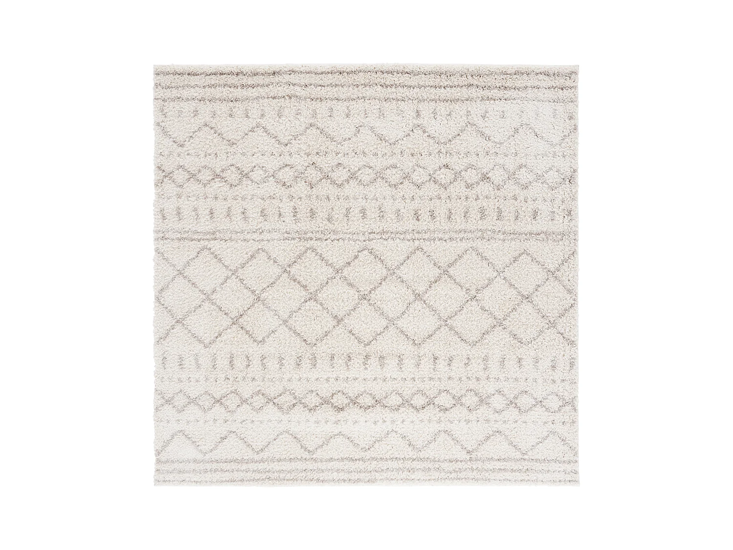 Tapis Neutre/Blanc 201 X 201 cm - Flint