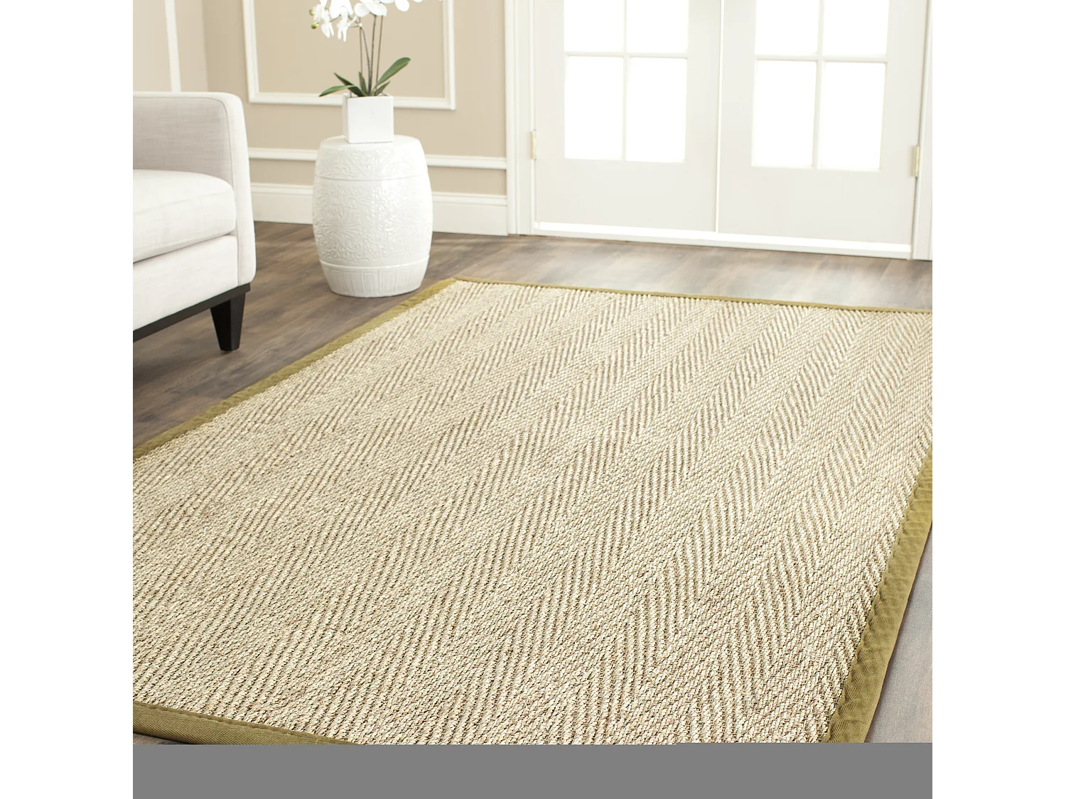 Tapis Neutre/Vert 122 X 183 cm - Winifred