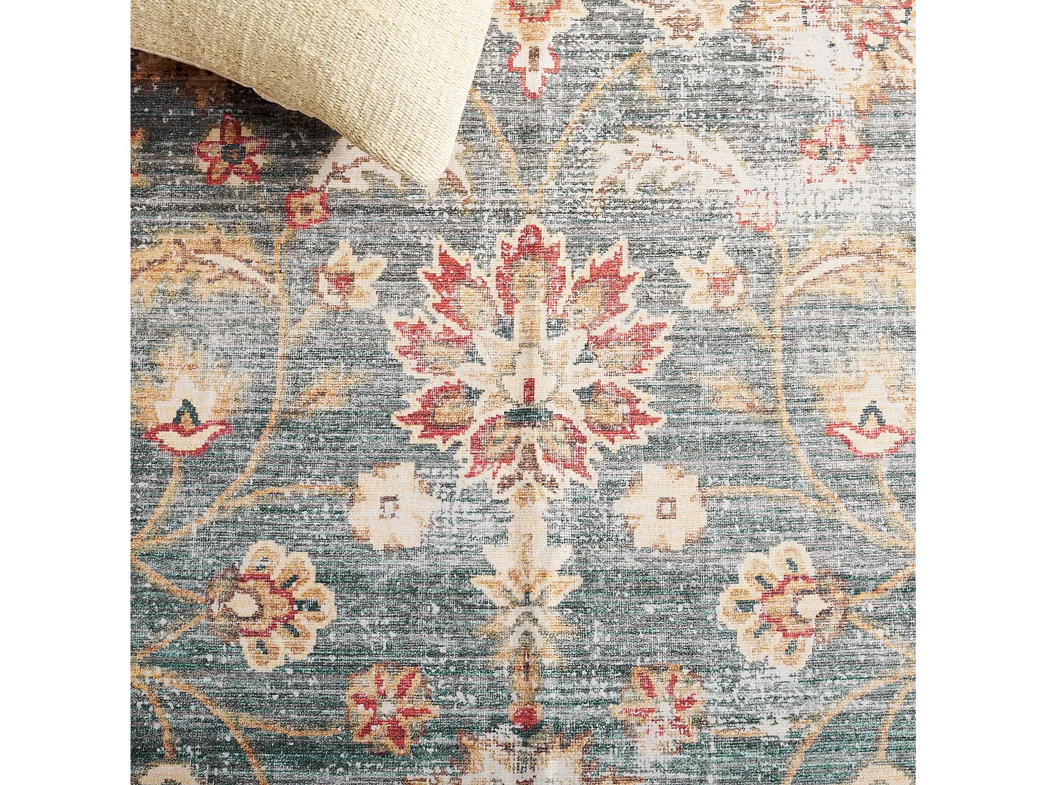 Tapis Vert/Beige 244 X 305 cm - Petra
