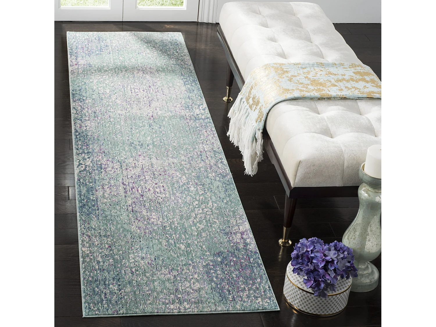 Tapis Bleu/Multicolore 69 X 244 cm - Steller