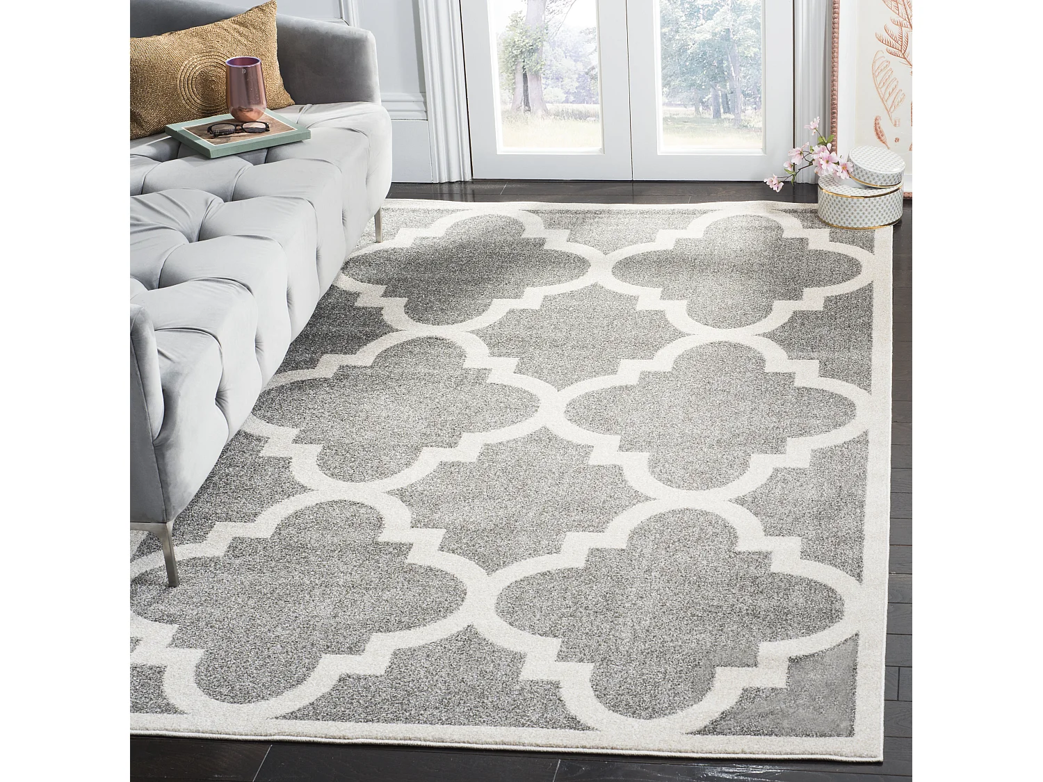 Tapis Gris/Neutre 122 X 183 cm - Natia