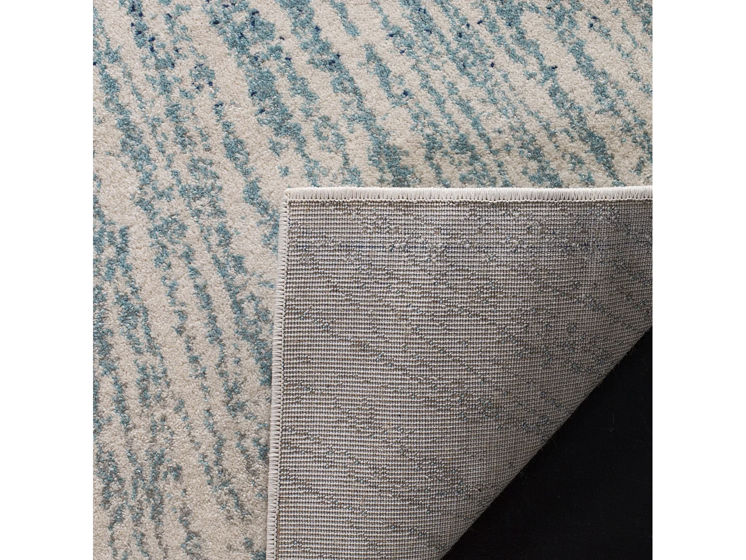 Tapis Bleu/Neutre 91 X 152 cm - Fiorella