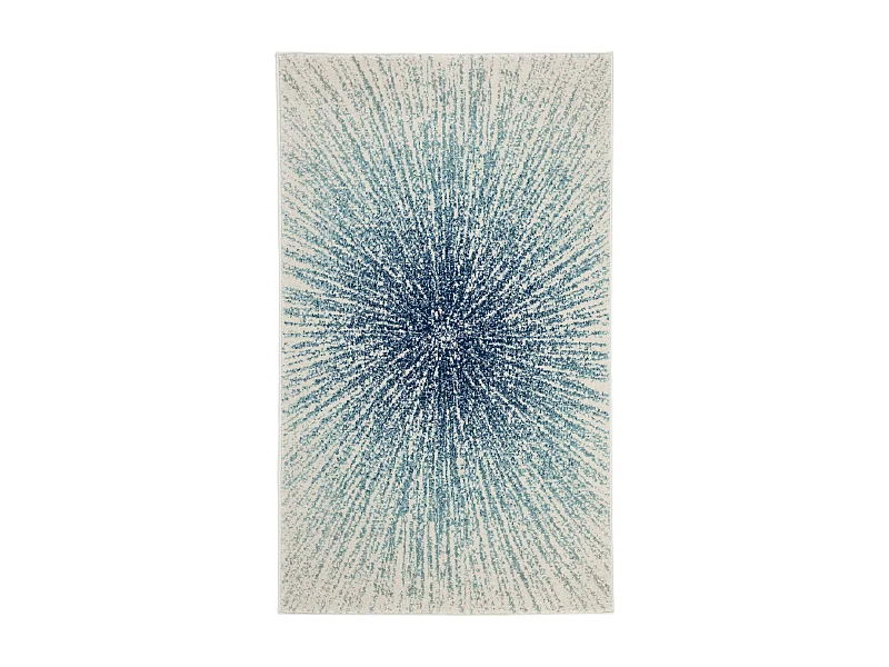 Tapis Bleu/Neutre 91 X 152 cm - Fiorella