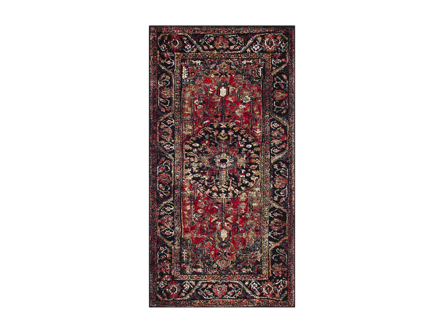 Tapis Rouge/Multicolore 122 X 183 cm - Brooklynn