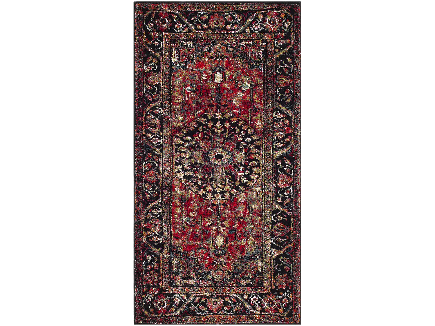 Tapis Rouge/Multicolore 79 X 152 cm - Brooklynn