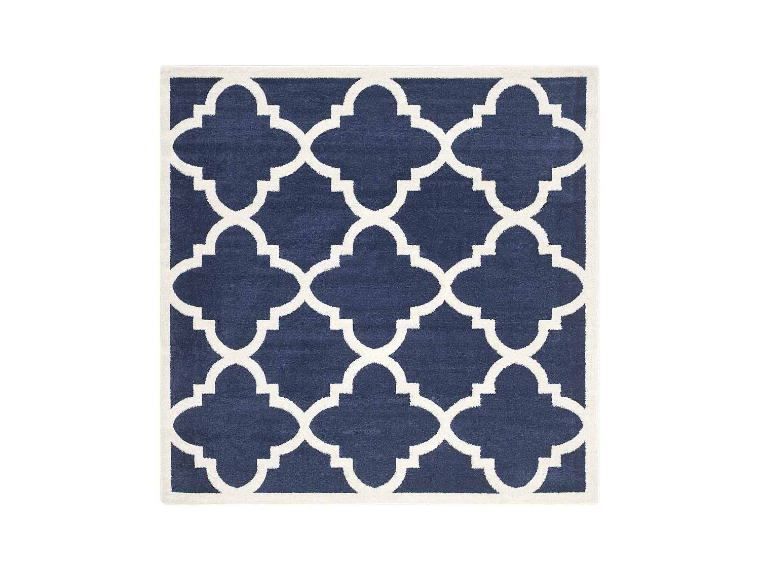 Tapis Bleu Marine/Neutre 213 X 213 cm - Natia