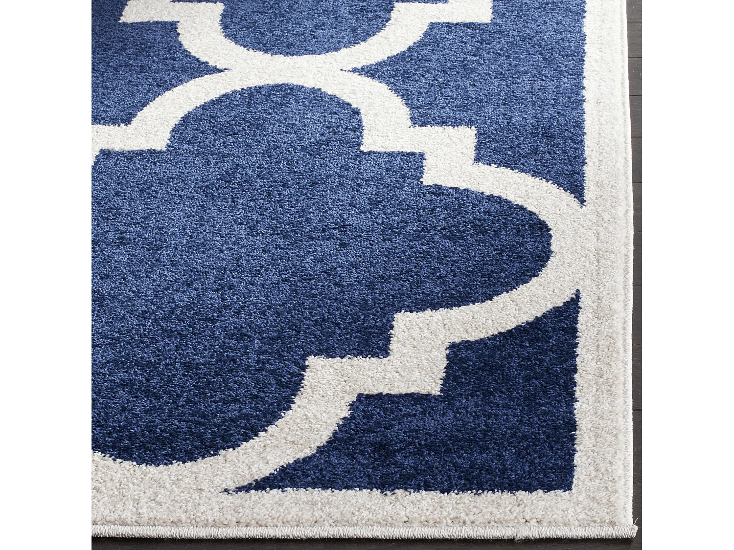 Tapis Bleu Marine/Neutre 213 X 213 cm - Natia