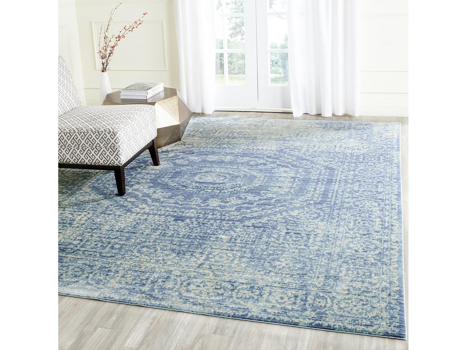 Tapis Bleu/Multicolore 235 x 305 cm - Charleston