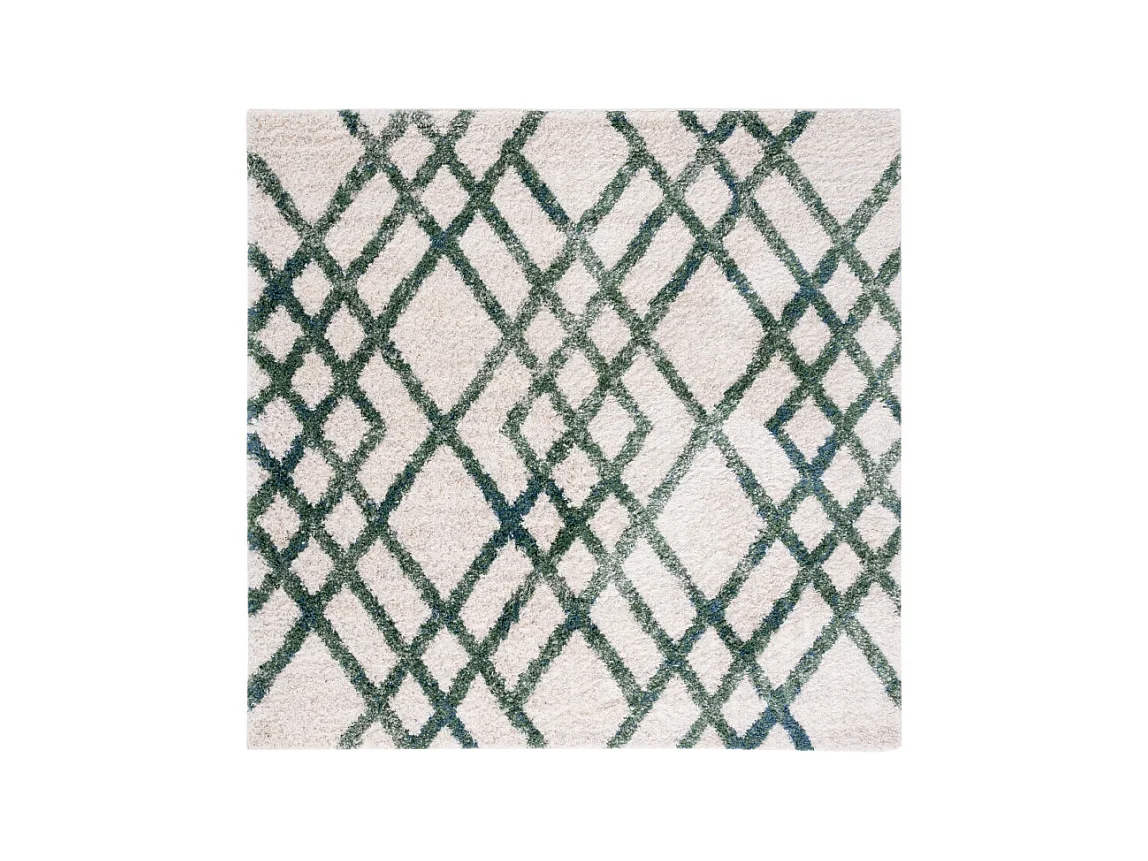 Tapis Ivoire/Vert 99 x 99 cm - Myra