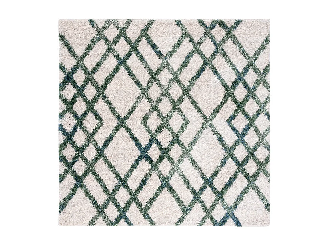 Tapis Ivoire/Vert 99 x 99 cm - Myra
