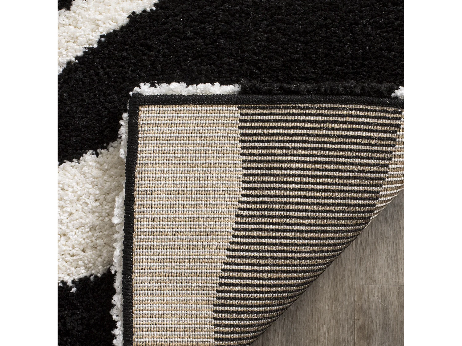 Tapis Neutre/Noir 160 X 229 cm - Nottington