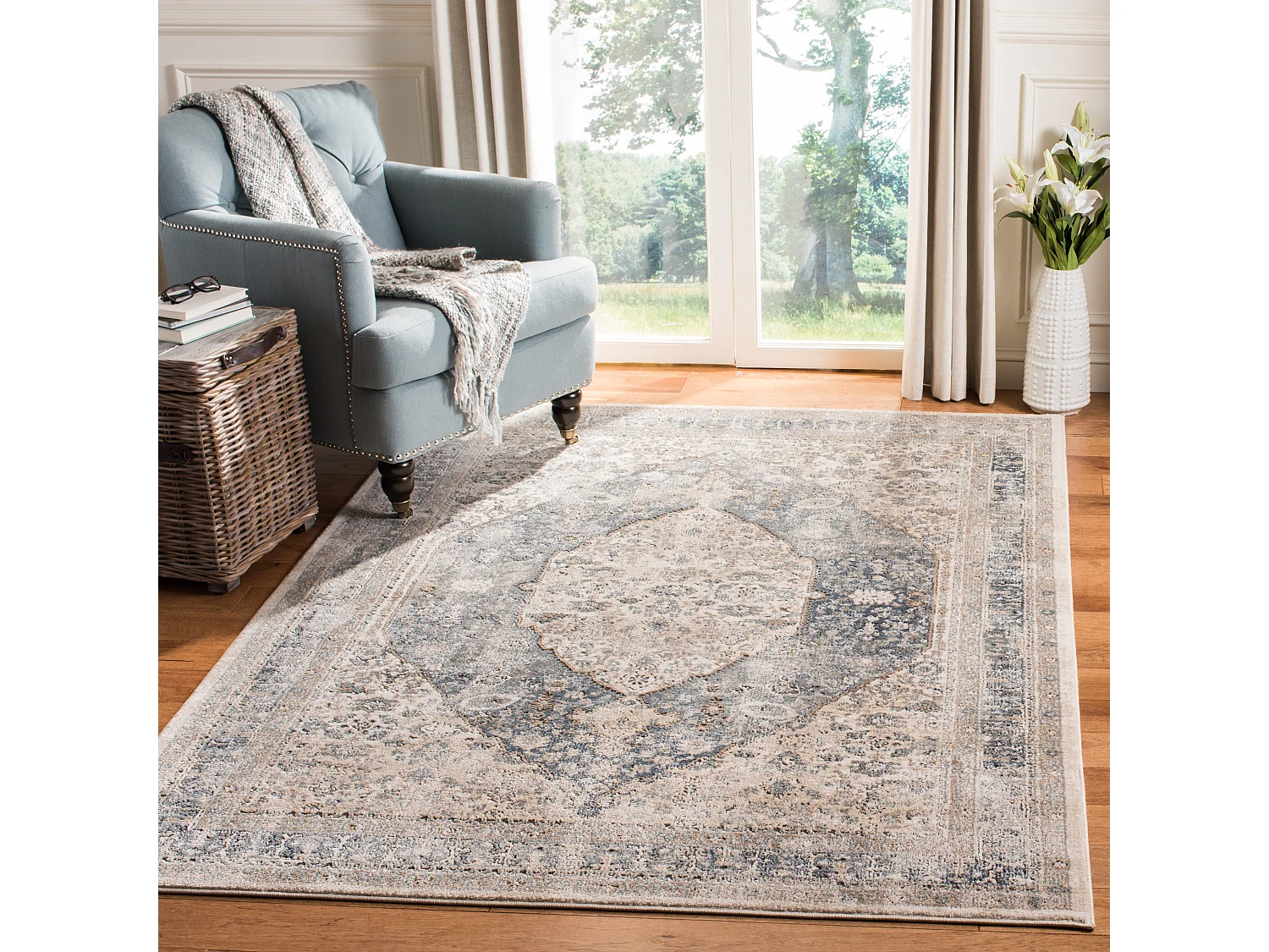 Tapis Neutre/Gris 122 X 183 cm - Felicity