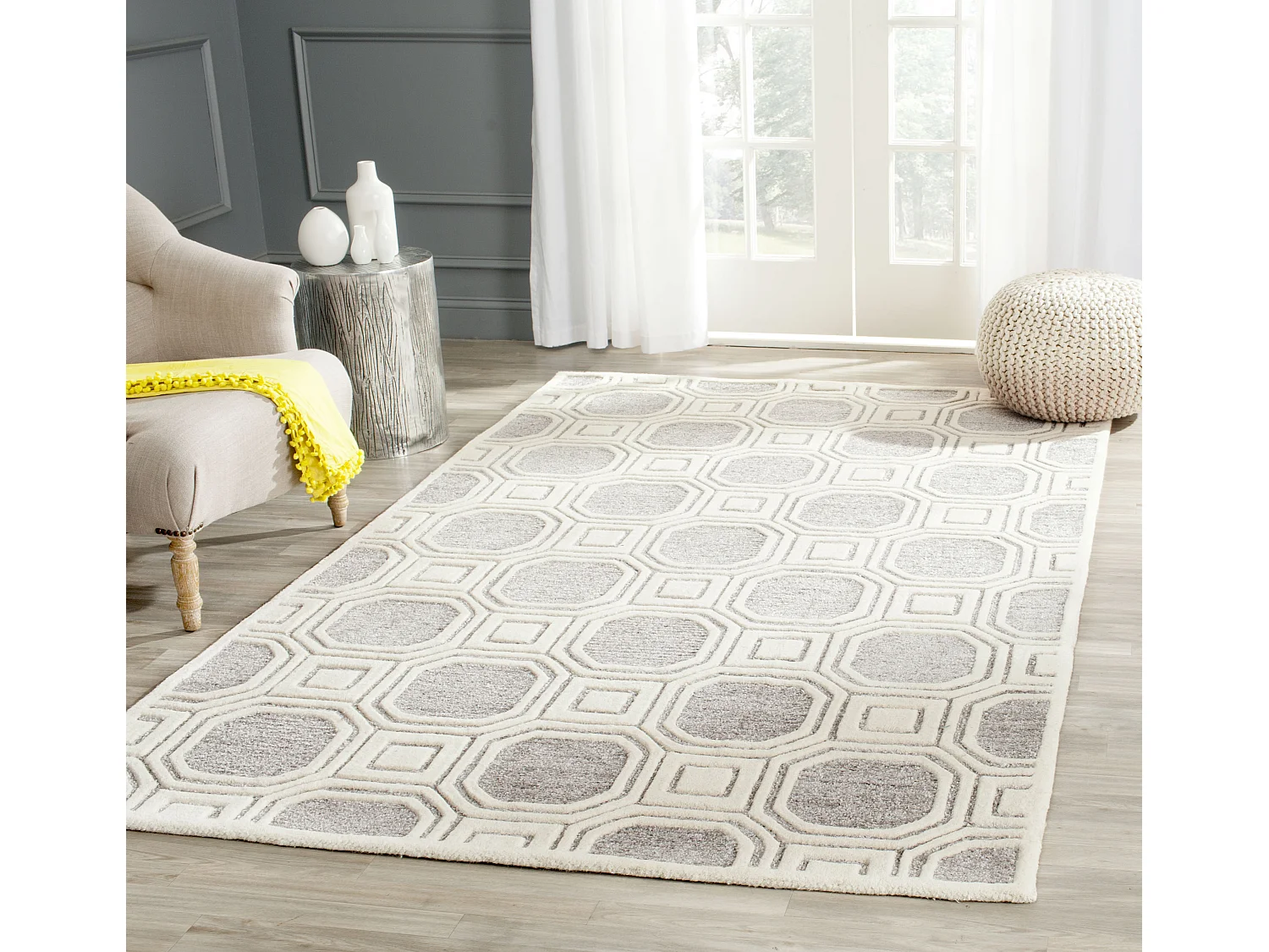 Tapis Argent 122 X 183 cm - Jillian
