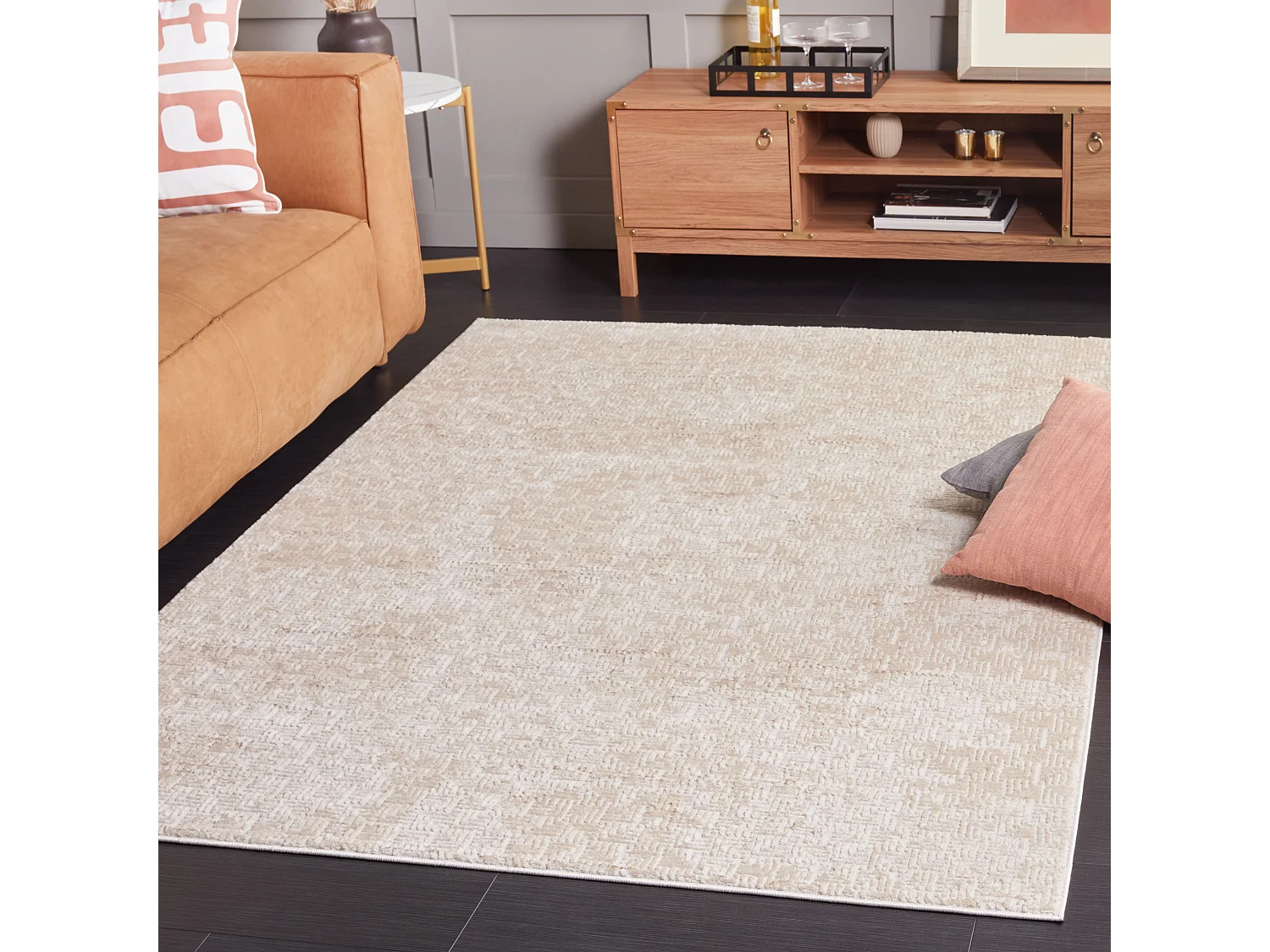 Tapis Taupe/Beige 122 X 183 cm - Indiana