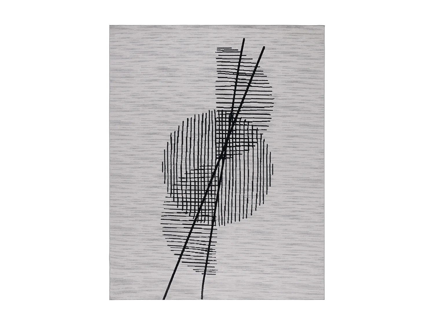 Tapis Gris/Noir 240 x 305 cm - Axton