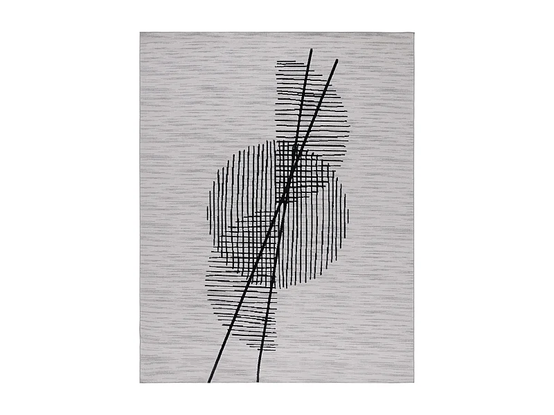 Tapis Gris/Noir 240 x 305 cm - Axton