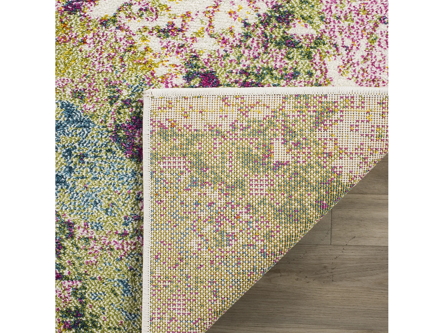 Tapis Vert/Rose 79 X 152 cm - Lexi