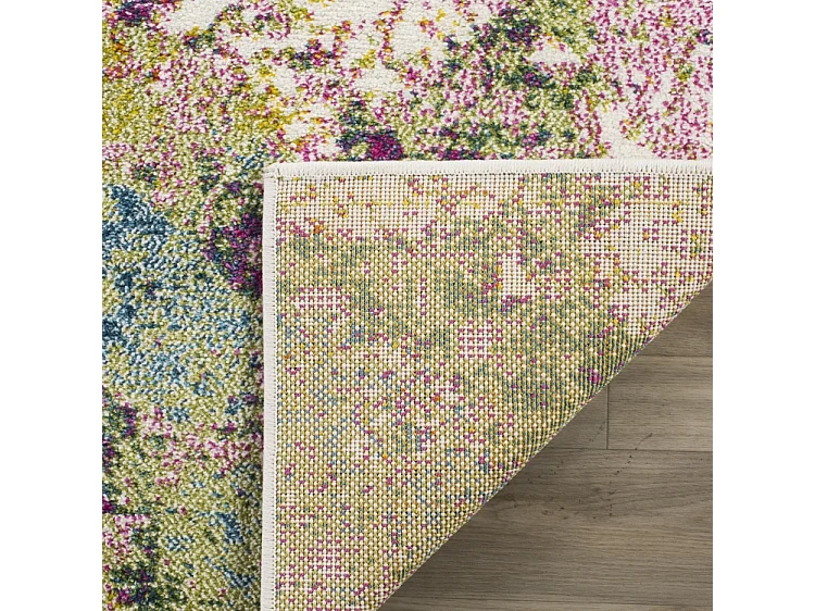 Tapis Vert/Rose 79 X 152 cm - Lexi