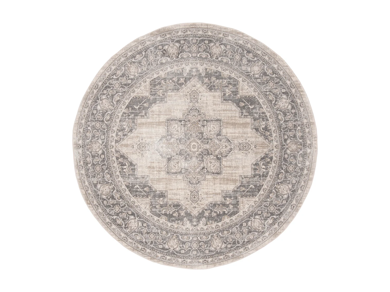 Tapis Neutre/Gris 201 X 201 cm - Ella