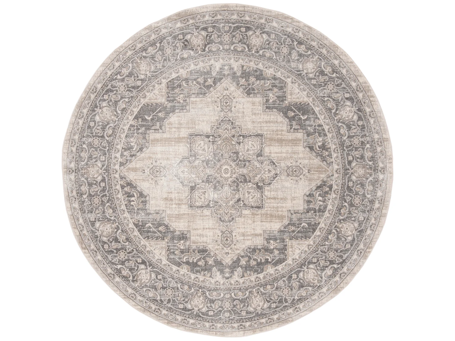 Tapis Neutre/Gris 201 X 201 cm - Ella