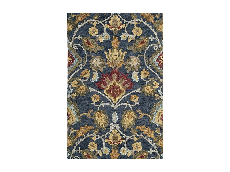 Tapis Marine/Multicolore 91 X 152 cm - Juni