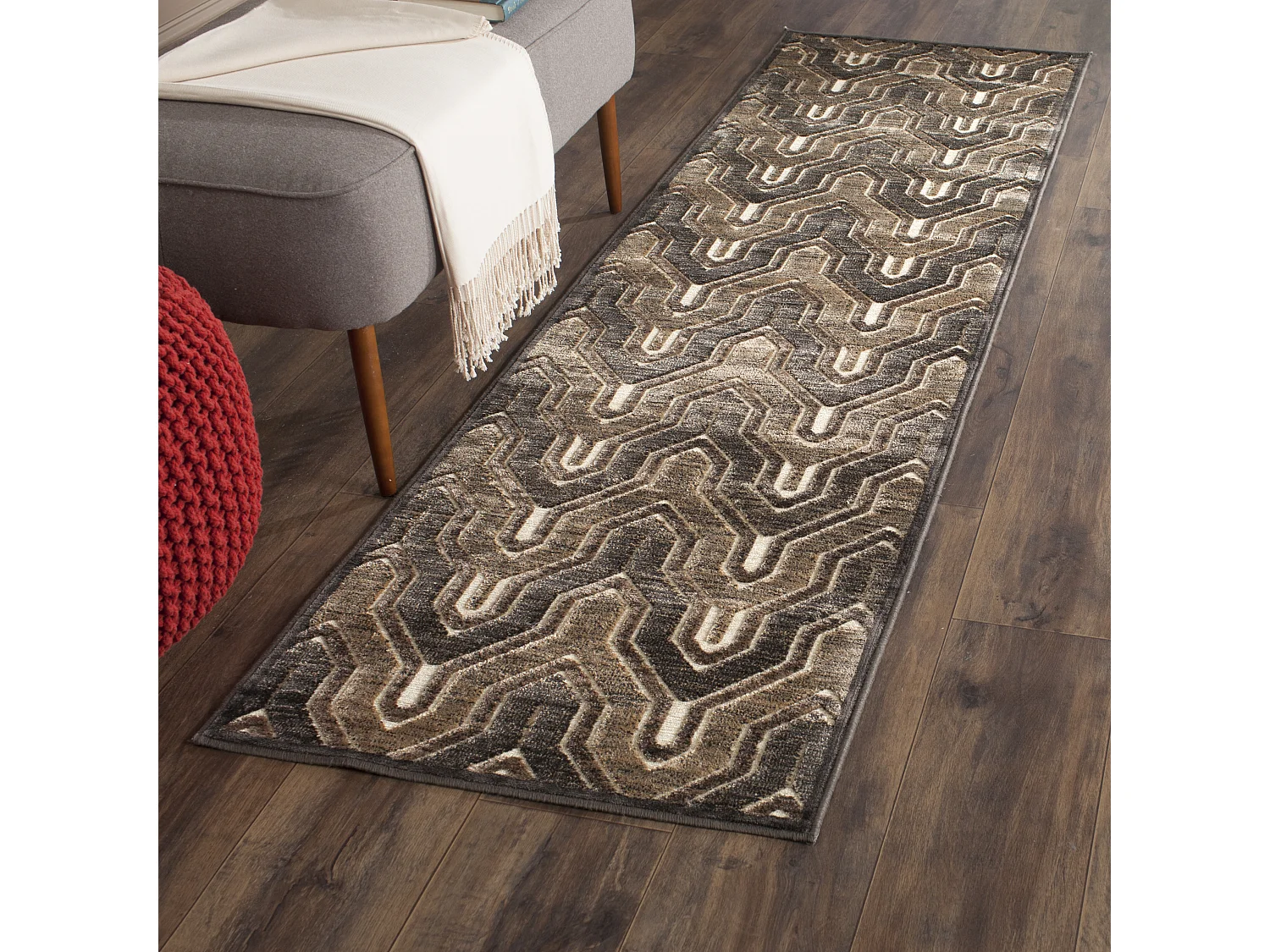 Tapis Gris/Neutre 79 X 122 cm - Grenada