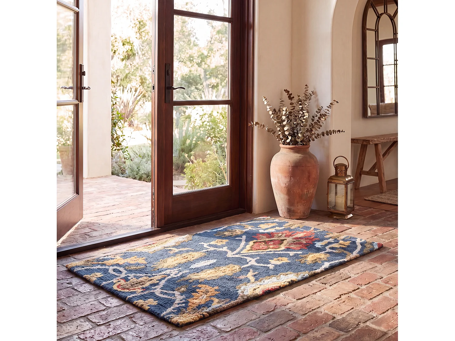 Tapis Marine/Multicolore 61 X 91 cm - Juni