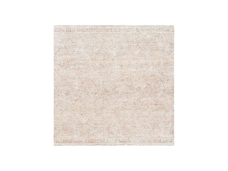 Tapis Ivoire/Rouille 122 X 122 cm - Alaska
