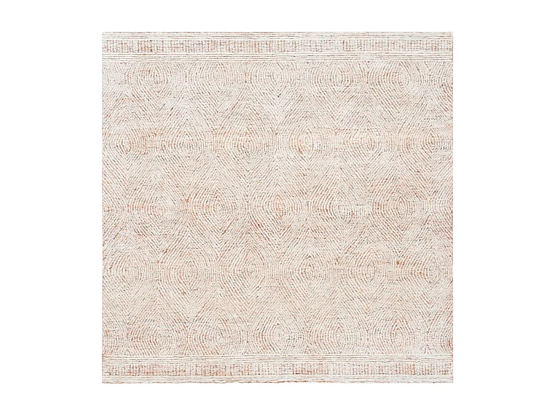 Tapis Ivoire/Rouille 122 X 122 cm - Alaska