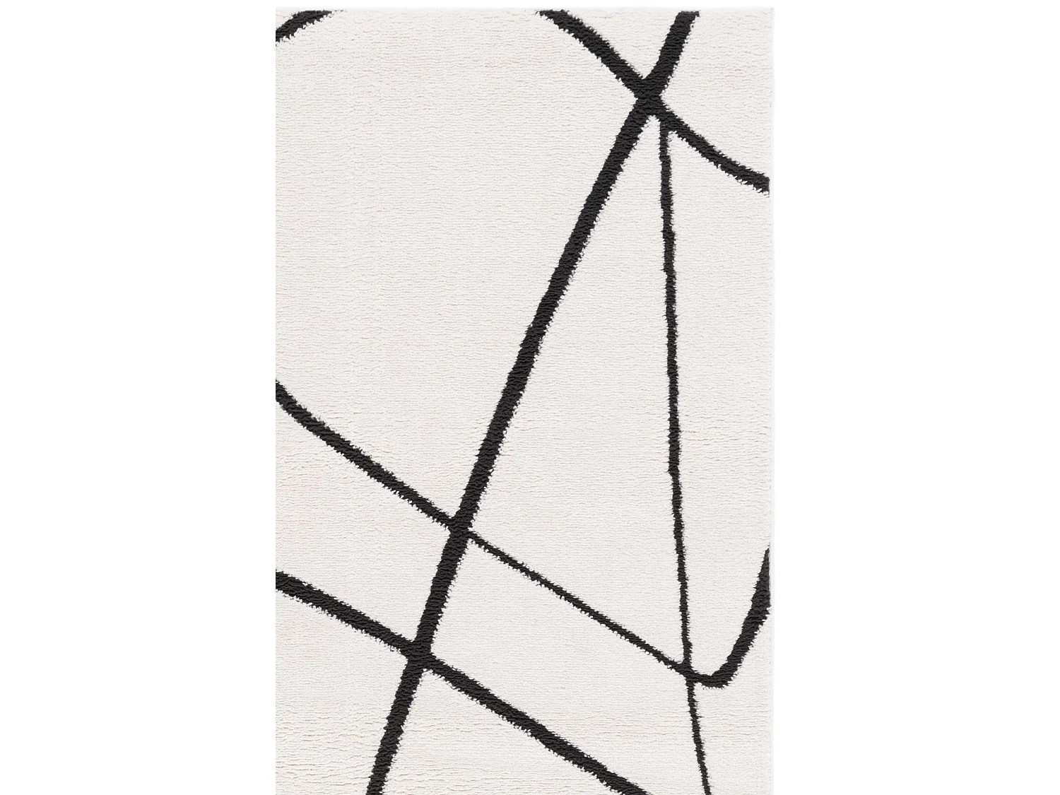 Tapis Ivoire/Noir 91 X 152 cm - Beatrix
