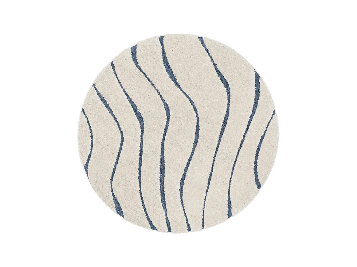 Tapis Crème/Bleu 122 X 122 cm - Raton